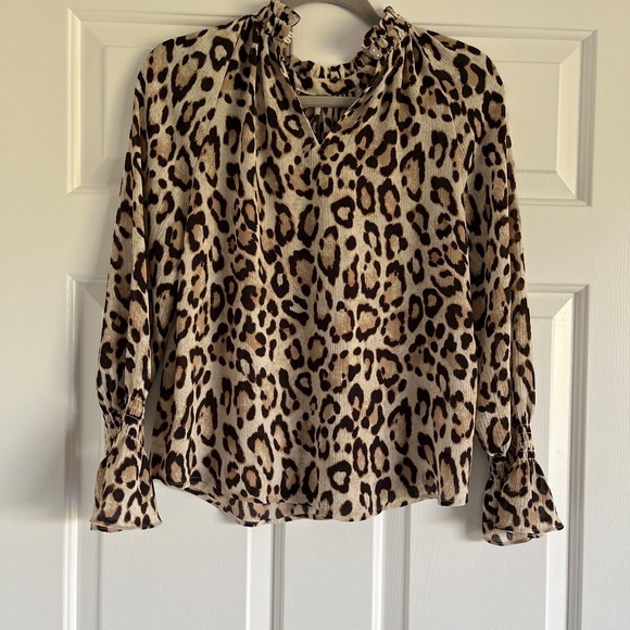 Loft Leopard print blouse SP - Picture 5 of 10